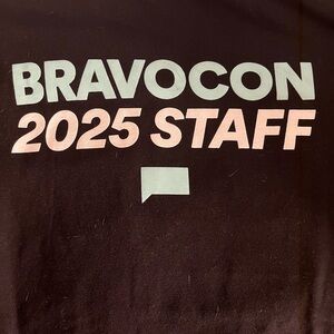 Bravocon 2025 Event Staff Black T-Shirt-Small